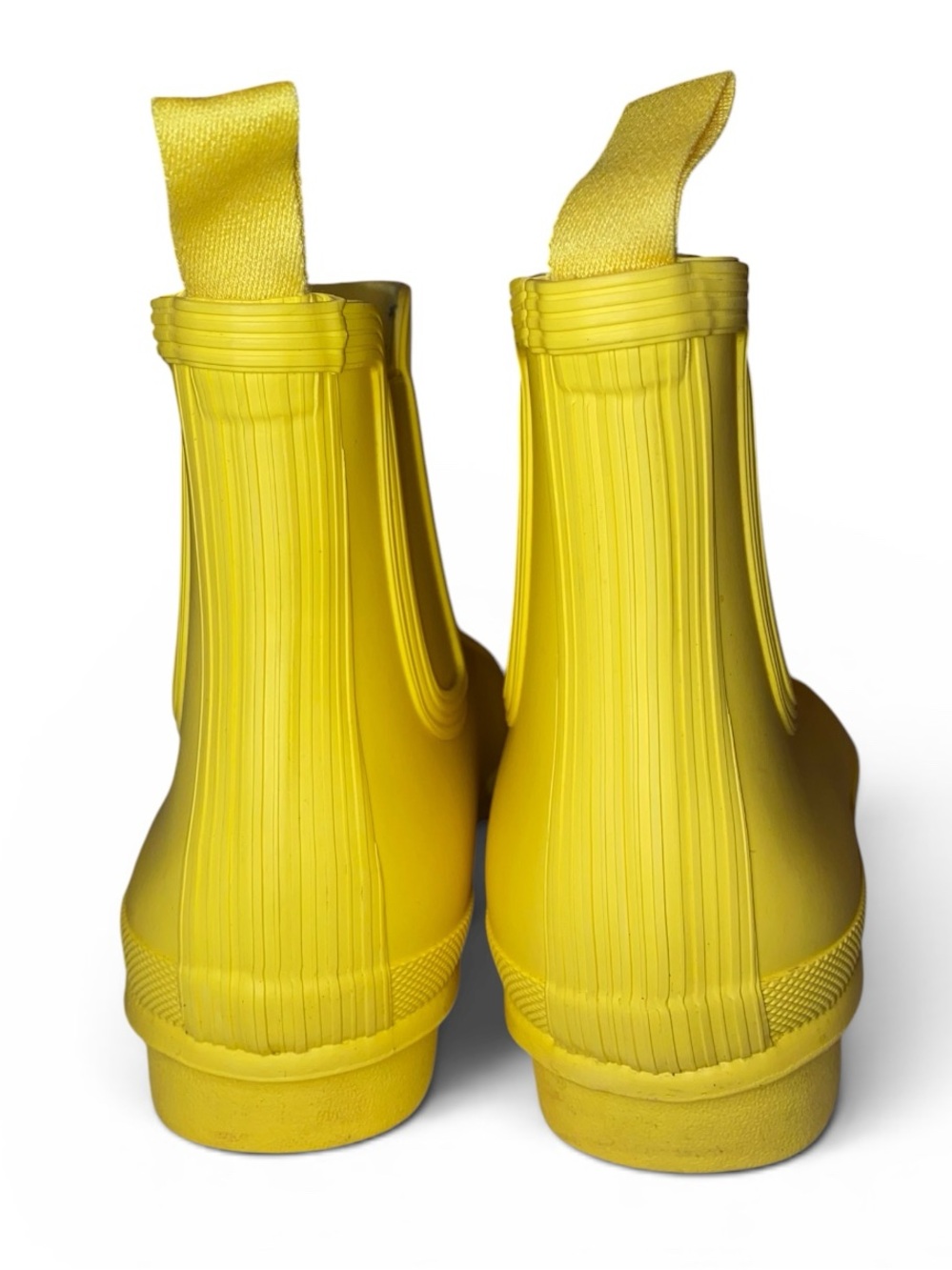 HUNTER “CHELSEA” Waterproof Short Rubber Rain Boot Classic Yellow Size 10 - Picture 5 of 7